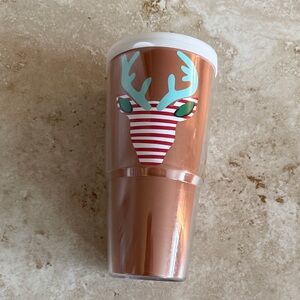 Festive Tervis Reindeer Tumbler with Lid